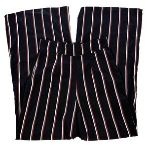 Windsor | Pinstripe High-Waisted Flare Pants